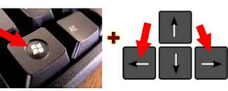 tombol windows dan arah keyboard