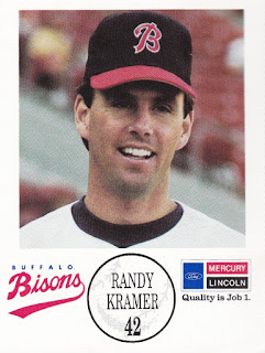 Randy Kramer 1990 Buffalo Bisons card