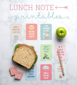 free printable lunch notes