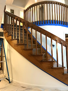 staircase refinishing gel stain