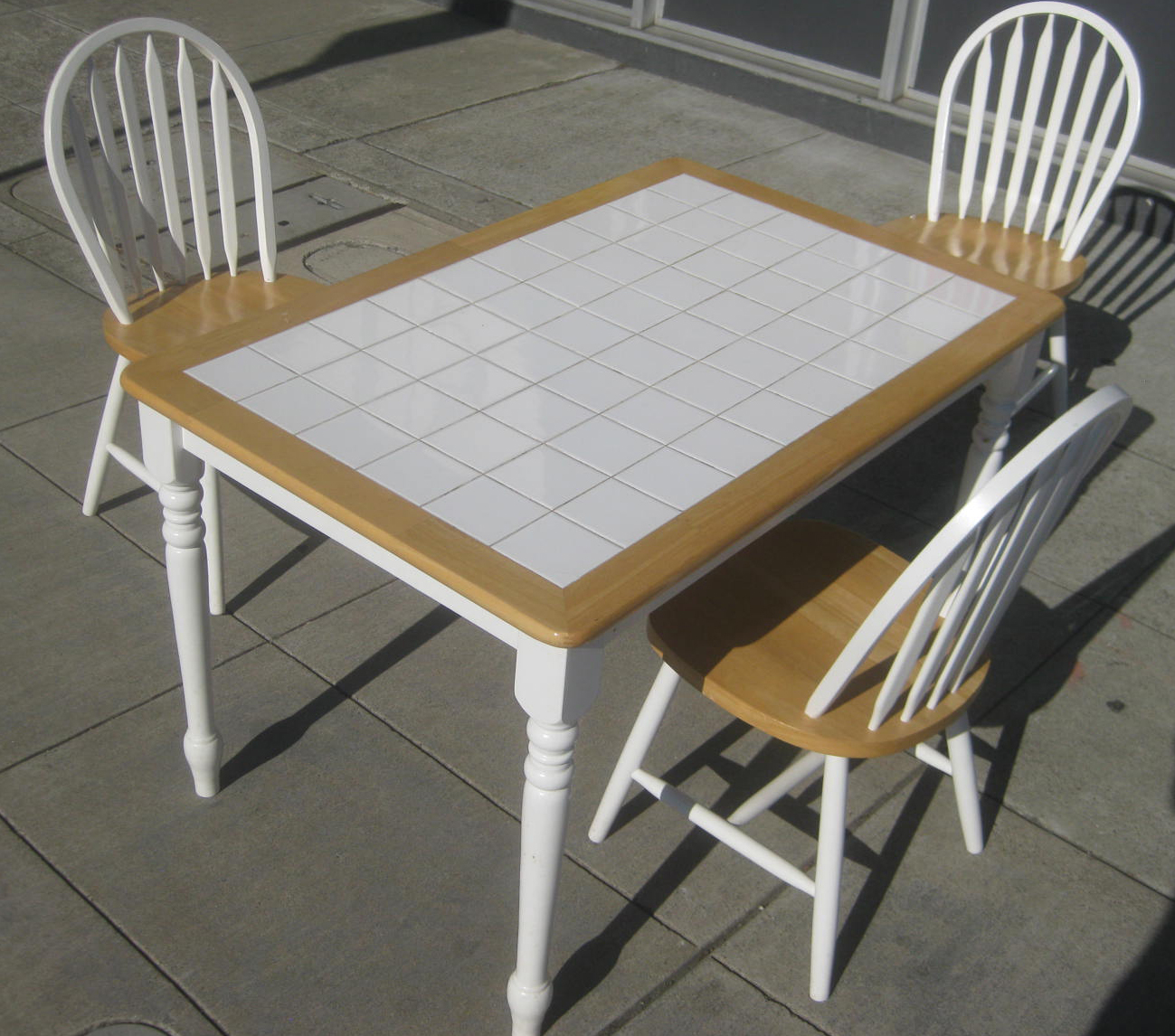 UHURU FURNITURE &amp; COLLECTIBLES: SOLD - Tile Top Table and ...