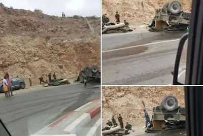 طاطا: إصابة 4 جنود في حادث مأساوي