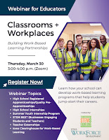 Webinar for educators, Classrooms + Workplaces