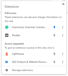 Chrome extension pin