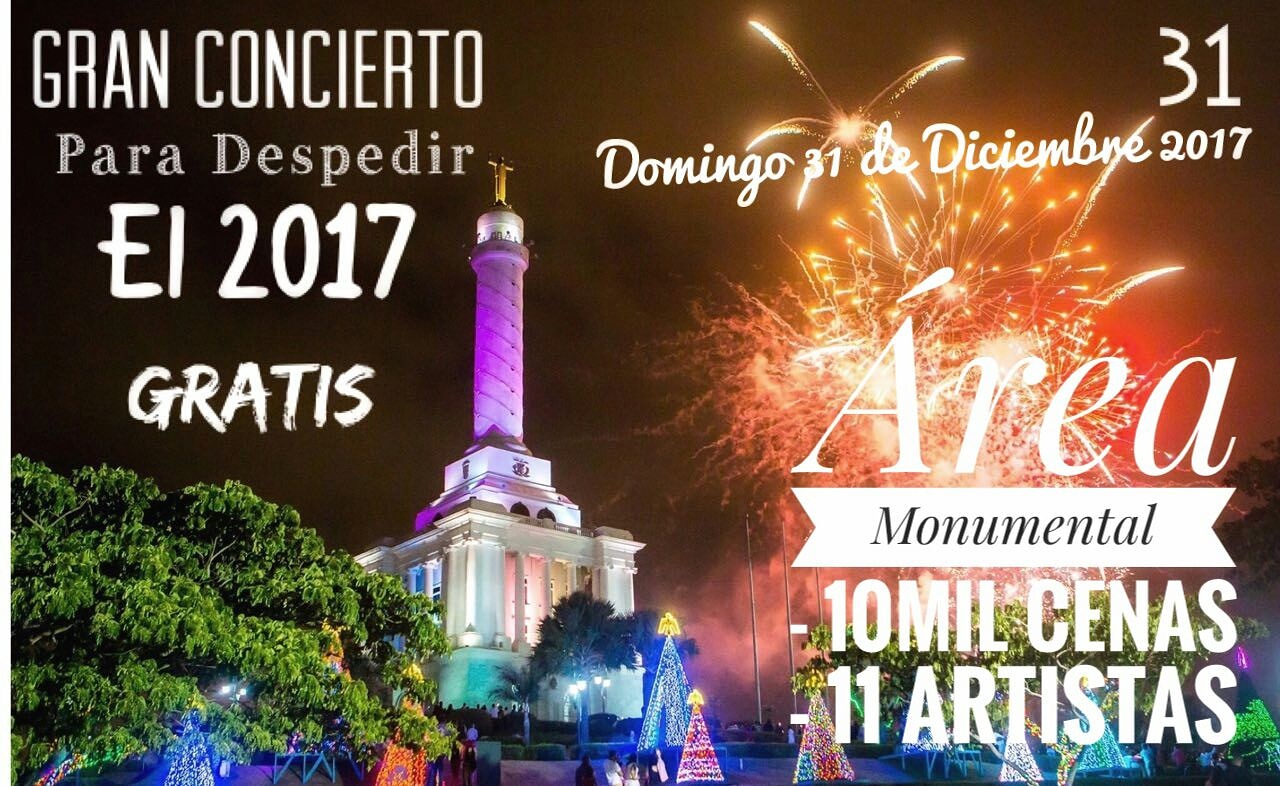 Gran Fiesta de fin de año en el área monumental de Santiago. 