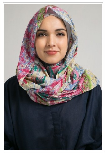 Contoh Model Hijab Batik Modern Terbaru 2016