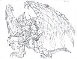 Bahamut coloring page Legendary Animals