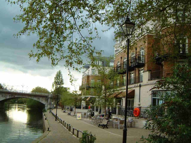 Staines Bridge and waterfront