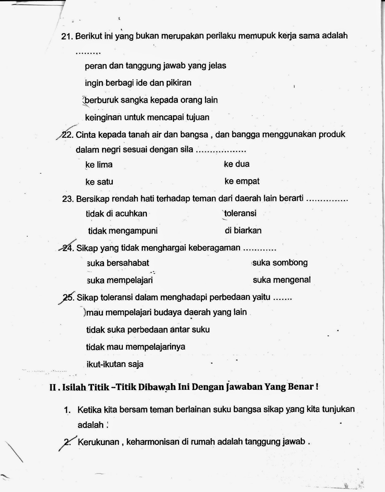 UAS Semester Ganjil Matematika Kelas 4 SD