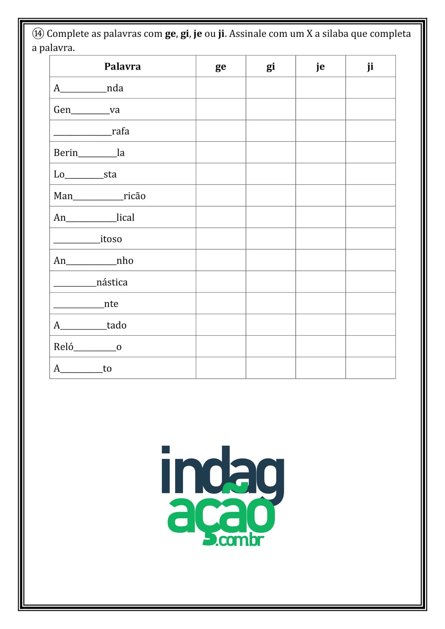 Atividade de Português 2º Ano: Interpretação de texto, caça-palavras, aumentativo