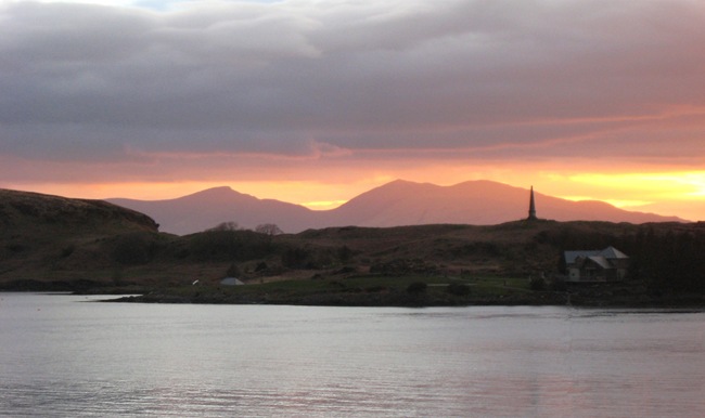 VIEW FROM OBAN YOUTH HOSTEL