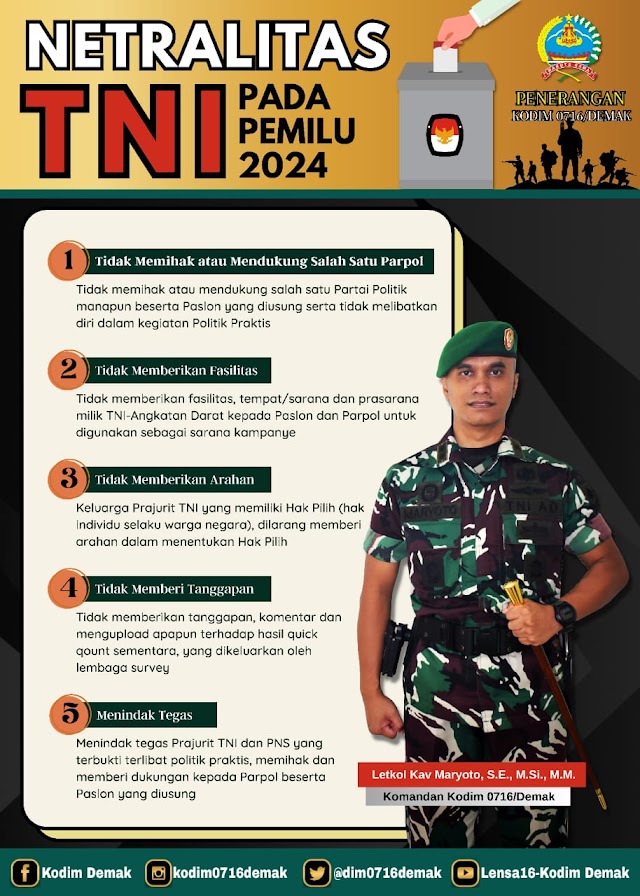 NETRALITAS TNI PADA PEMILU 2024