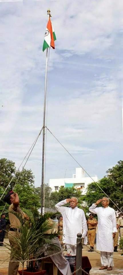 RSS celebrates Independence Day across the country; police denied Bharat mata puja at Coonoor