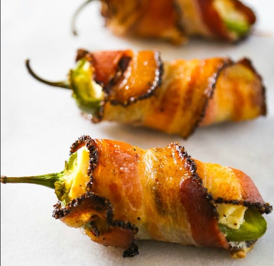 BACON WRAPPED JALAPENO POPPER APPETIZER RECIPE