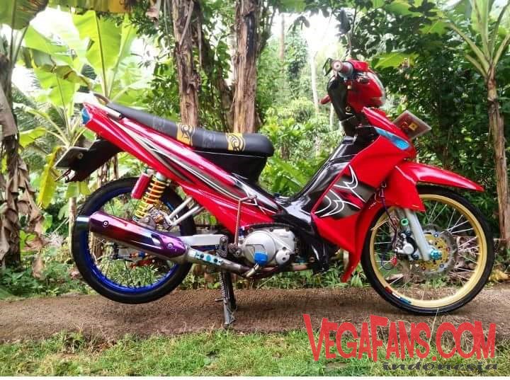 Vega ZR Merah Striping Spark RX - VegaFans.com