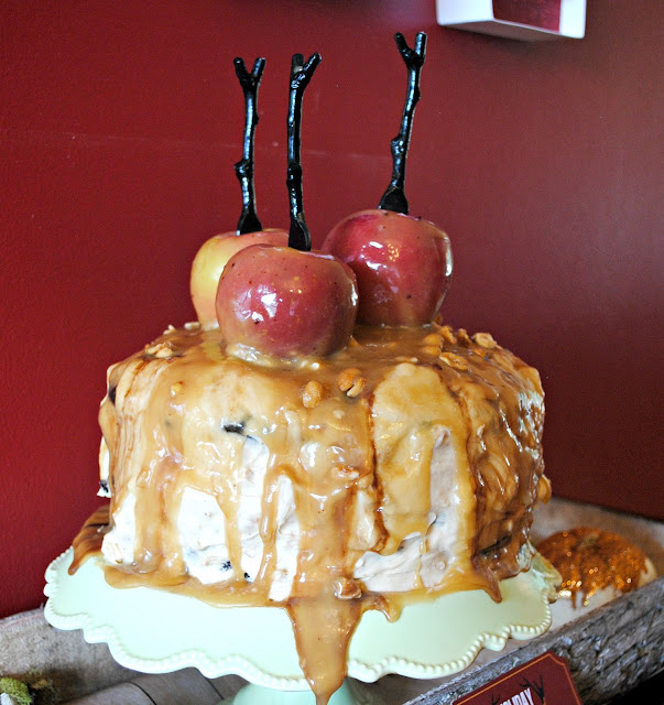 Salted Caramel Apple Snickers Cake made by Fizzy Party