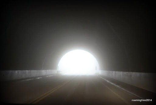It was even cloudy in the tunnels!