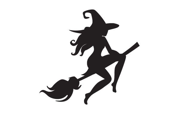 Witch Riding Broom