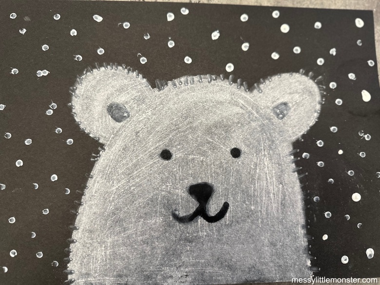 Polar bear artwork for kids