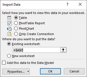 load the Access database file