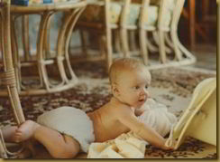 me at five months old