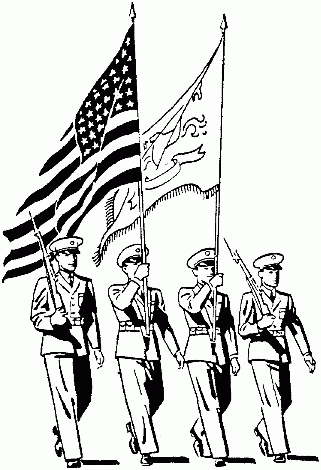 Download World War II in Pictures: Veterans Day Coloring Pages