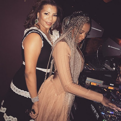 Dj cuppy mother Nana otedola joins her at the dj booth