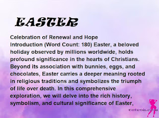 meaning of the name "EASTER"