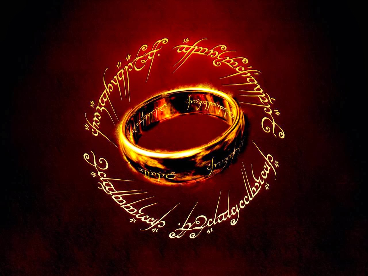 One Ring inscription , One Ring to rule them all, One Ring to find them.  vector Stock Vector | Adobe Stock