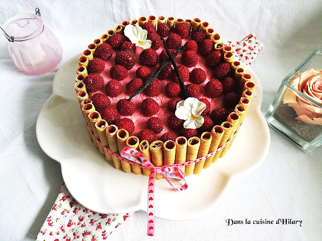 Charlotte aux framboises et vanille mascarpone - Dans la cuisine d'Hilary