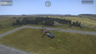 Arma3用南アフリカ軍MODのSA 316 Alouette III