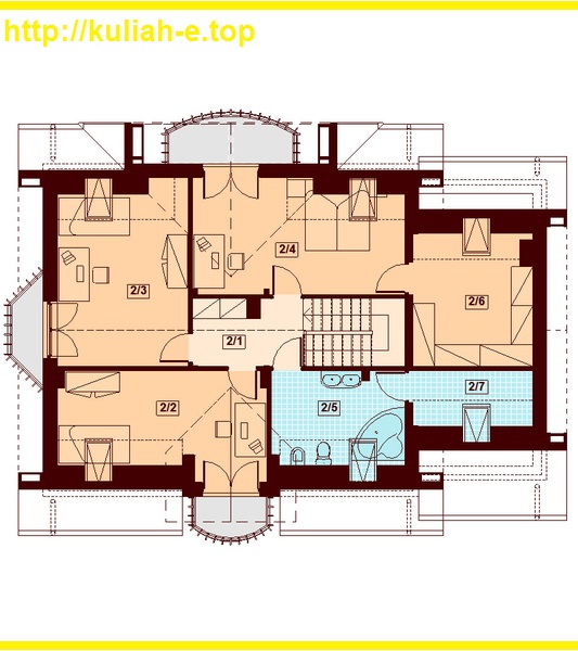 Gambar Desain  Denah  Rumah  Berikut Sebuah Contoh Bergaya 