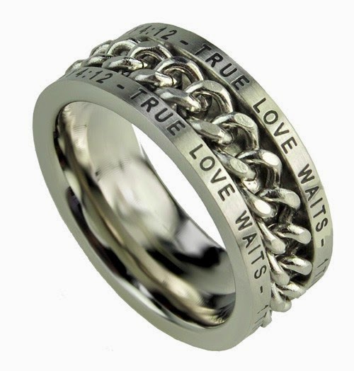 gold ring that is in between a very popular type of rings for men ...