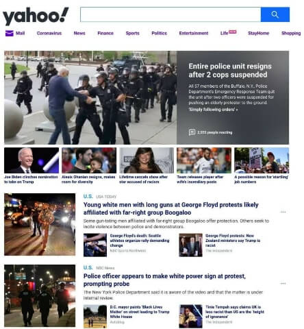 Top 10 Most Popular Search Engines, yahoo