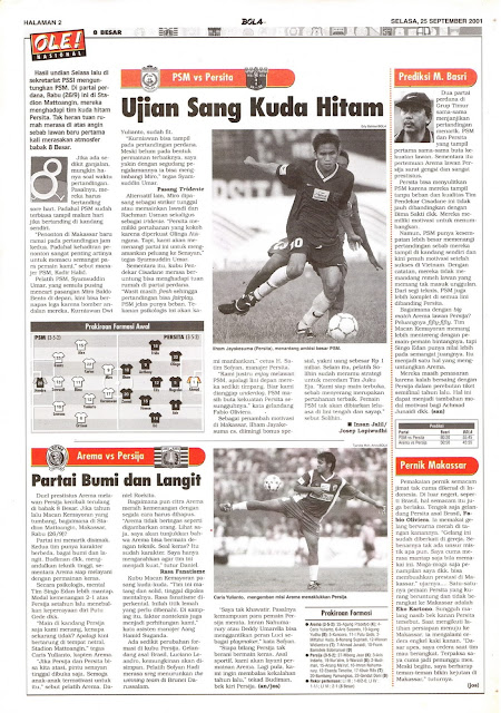 PSM VS PERSITA UJIAN SANG KUDA HITAM