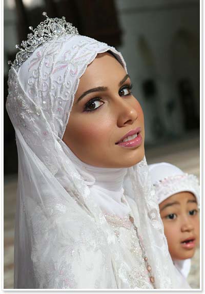  Modern  Muslim  Wedding  Dresses Design With Veil Wedding  Dress