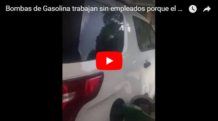 Bombas de Gasolina trabajan sin empleados porque el producto es regalado