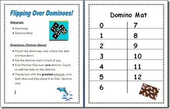 Flipping over dominoes screen