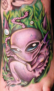 Grey Alien tattoo design picture gallery - Grey Alien tattoo ideas