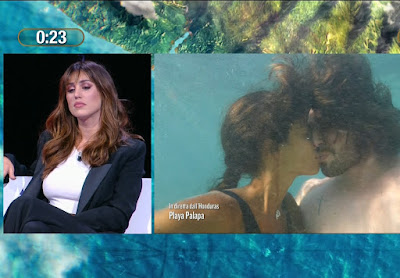 Cecilia Rodriguez Ignazio Moser prova bacio in apnea con Francesca Lodo isola dei Famosi