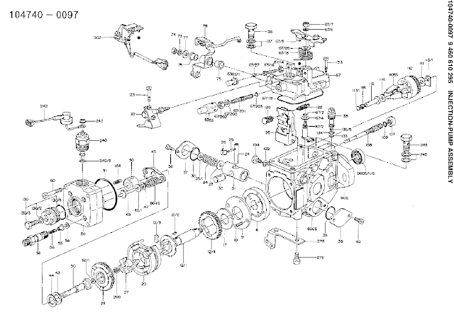 9460610295, 104740-0097 DISTRIBUTOR INJECTION FUEL PUMP ZEXEL