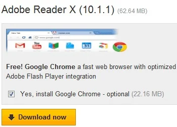 Google Chrome u paketu s Adobe Reader