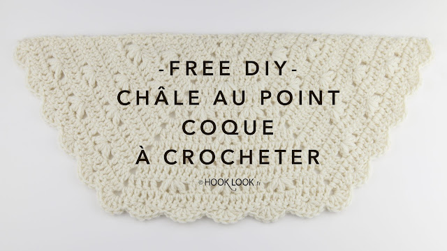 tuto châle demi-lune au crochet