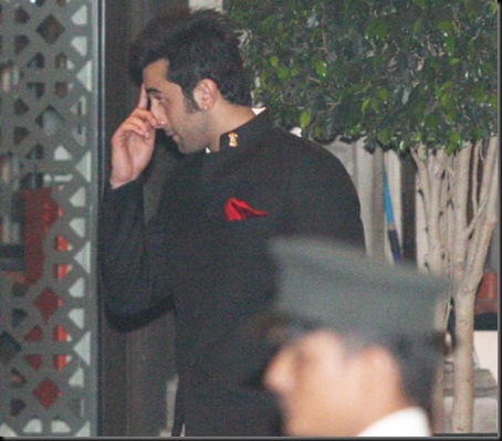 ranbir @ Saif Kareena wedding4