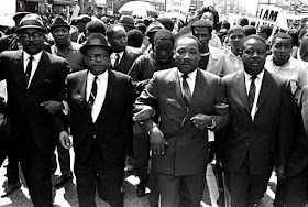 Dr. King marches in Memphis