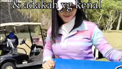 Jadi caddy atau pramugolf, wanita cantik ini ngaku bisa dapat uang tip lebih dari Rp1 juta per hari hingga bisa membiayai adiknya sampai lulus kuliah