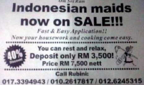 Ini Dia Iklan TKI Obral di Malaysia 