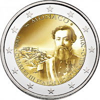 Monaco 2 euroa kolikko 2016