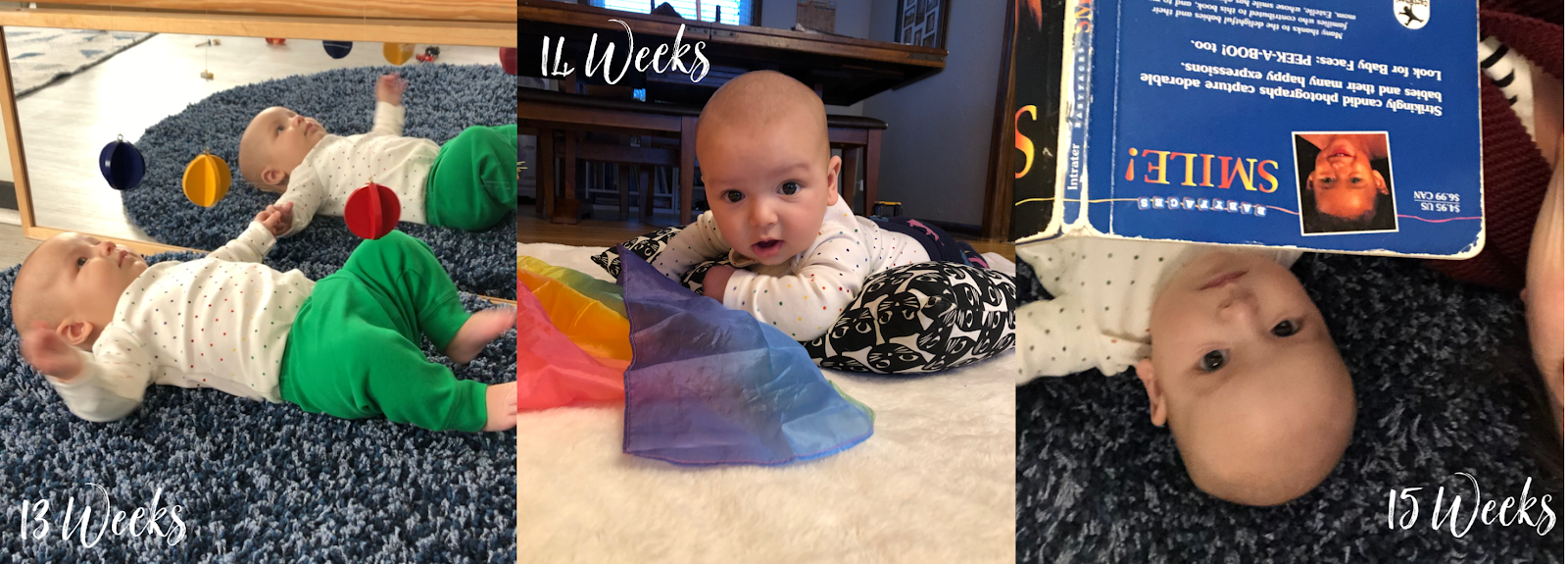 Montessori activities for young babies up to 24 weeks old. These simple activities are easy to keep babies happy and entertained.