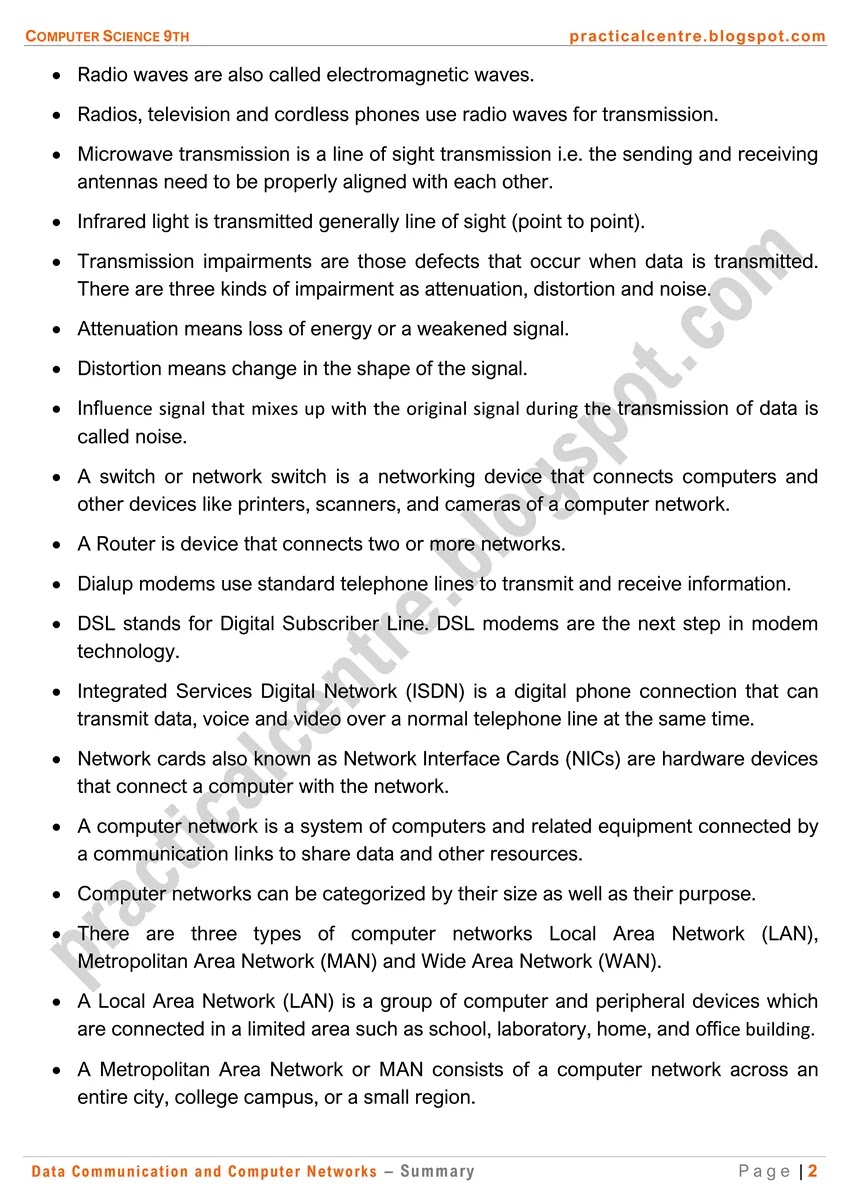 data-communication-and-computer-networks-summary-2